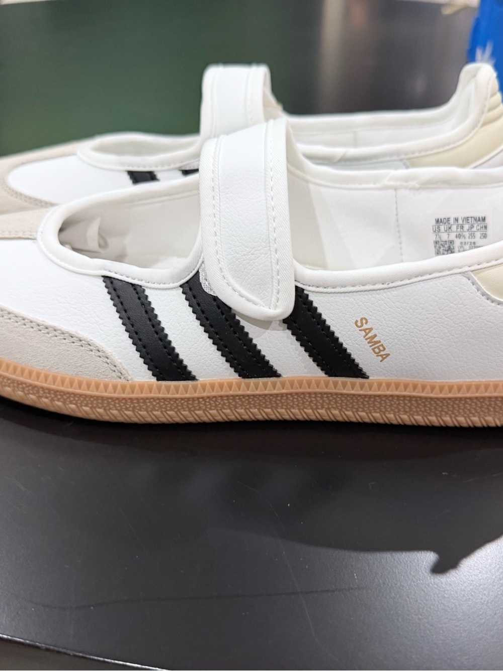 adidas Kids Samba Velcro Sneakers White Black Gum - Picture 4 of 11